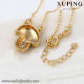 43084 Xuping Modeschmuck Gold spezielle Design Halskette mit synthetischen Zirkon